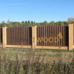 Заборная доска из ДПК, Палисандр - фото 